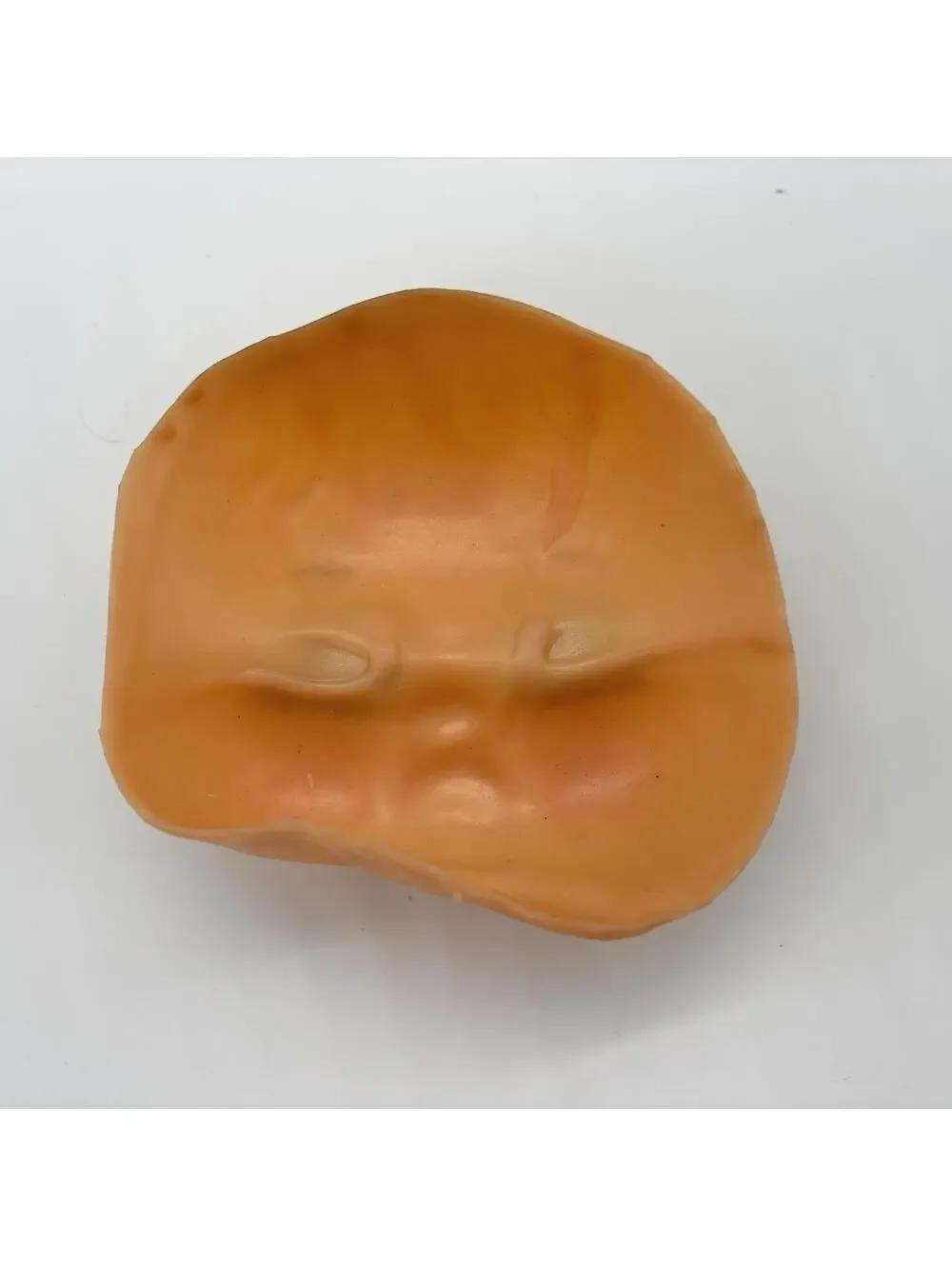 Vintage Rubber Doll Face Crying Baby For Doll Making Crafts Kewpie Green Eyeshdw